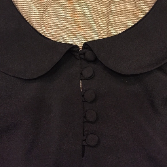 Urban Outfitters retro black tank with mesh detail - Picture 3 of 6